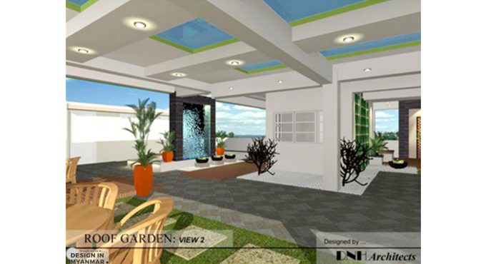 Roof Top Garden Design for ESI Head Office