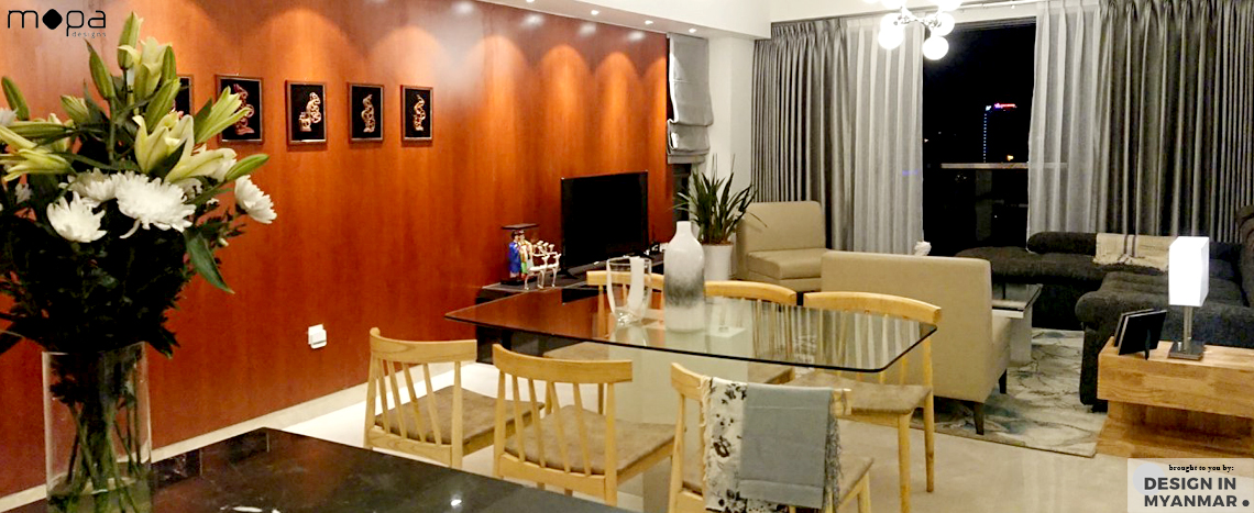 Apartment At Crystal Residence Design In Myanmar