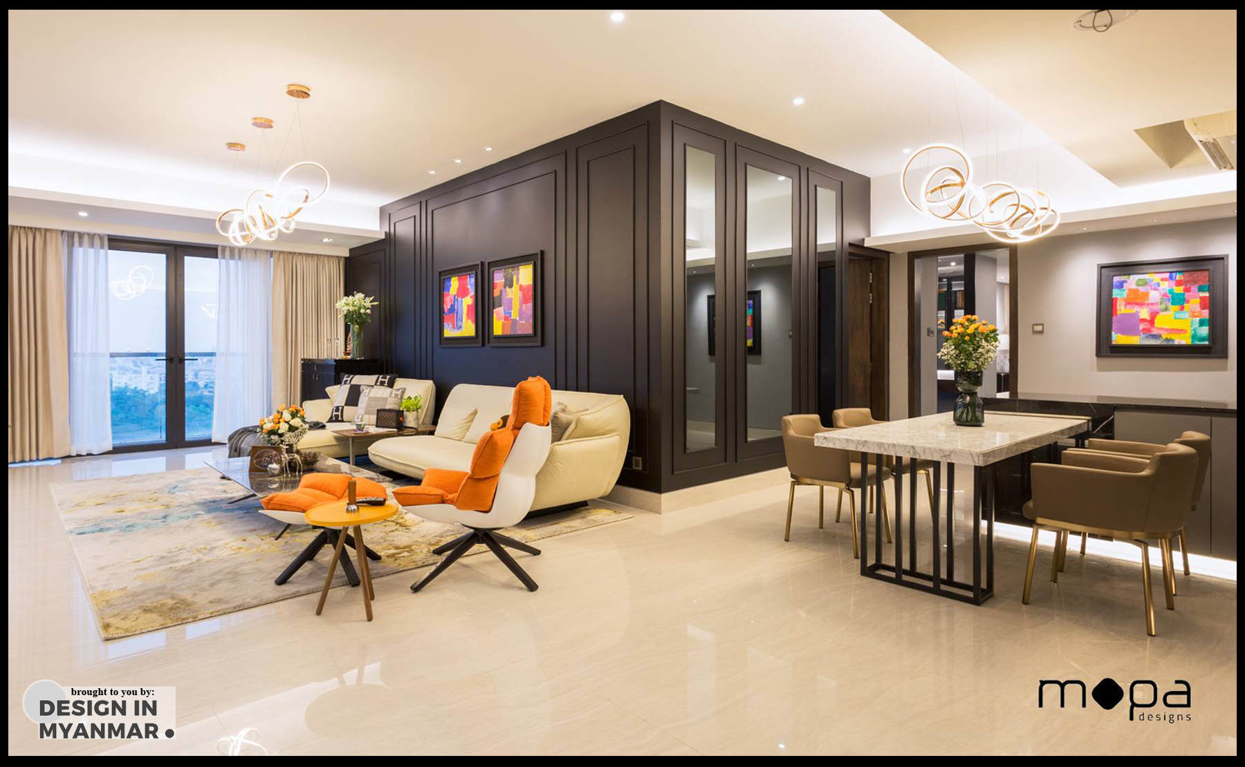 Apartment At Crystal Residence Design In Myanmar
